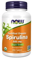 Spirulina, 500mg - 200 tabs - NOW Foods