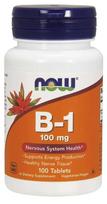 Vitamin B-1 Thiamine, 100mg - 100 tabs - NOW Foods