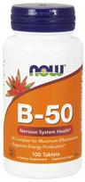 Vitamin B-50 - 100 tablets - NOW Foods