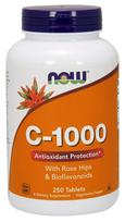 Vitamin C-1000 with Rose Hips & Bioflavonoids - 250 tablets - NOW Foods
