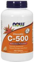 Vitamin C-500 Chewable, Orange - 100 tabs - NOW Foods