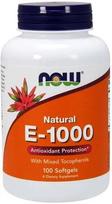 Vitamin E-1000 - Natural (Mixed Tocopherols) - 100 softgels - NOW Foods
