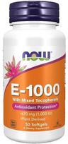 Vitamin E-1000 - Natural (Mixed Tocopherols) - 50 softgels - NOW Foods