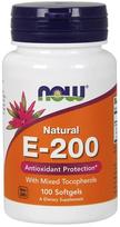 Vitamin E-200 - Natural (Mixed Tocopherols) - 100 softgels - NOW Foods