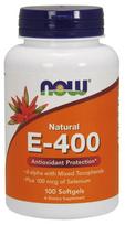 Vitamin E-400 IU with Selenium - 100 softgels - NOW Foods