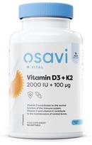 Vitamin D3 + K2, 2000IU + 100mcg - 120 softgels - Osavi