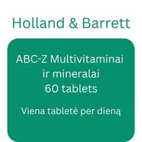 ABC-Z - Vitaminai ir mineralai - 60 tabs - Holland & Barrett
