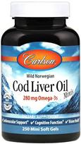 Cod Liver Oil Minis, 280mg - 250 mini softgels - Carlson Labs