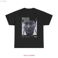 Memories Of Murder T Shirt Bong Joon Ho Film Vintage Fashion Designer Clothes Unisex Top For Everyday Wear Slightly S gray