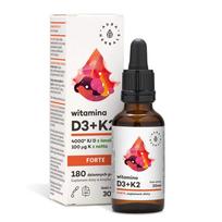 Vitamin D3 4000 IU + K2 forte drops 30 ml - AURA HERBALS