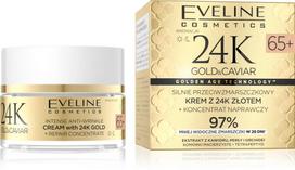 EVELINE 24K Gold&Caviar; Stiprus kremas nuo raukšlių 65+ 50 ml