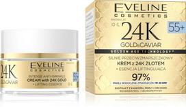 EVELINE 24K Gold&Caviar; Stiprus raukšlių kremas 55+ 50 ml