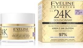 EVELINE 24K Gold&Caviar; Stiprus raukšlių kreminis kremas 75+ 50 ml