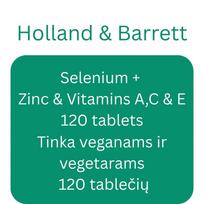 Selenium + Zinc & Vitamins A,C & E - 120 tablets - Holland & Barrett