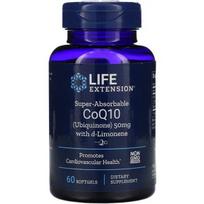 Super Absorbable CoQ10 with d-Limonene, 50 mg - 60 Softgels - Life Extension