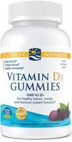 Vitamin D3 Gummies, 1000 IU Wild Berry - 120 gummies - Nordic Naturals