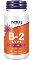 Vitamin B-2 Riboflavin, 100mg - 100 vcaps - NOW Foods