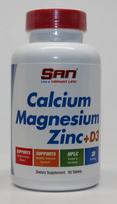 Calcium Magnesium Zinc + D3 - 90 tablets - SAN