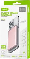 D-Fruit power bank 5000mAh Wireless DF176, pink