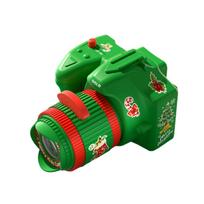 Projector Camera, 24 Different Christmas Theme Patterns Slide Show Flashlight Christmas Tree Snowflake Santa Children's Gift Party Supplies One Size žalia