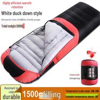 Zushuo Adult Portable Feather Sleeping Bag raudona