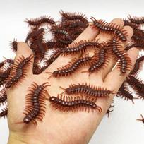 Special Lifelike Model Simulation Fake Rubber Cock Cockroach Roach Bug Roaches Toy Prank Funny Trick Joke Toys April Fools Prank 5 Pcs brown