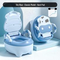 Kids' Duck Themed Toilet Seat and Urinal Bucket white