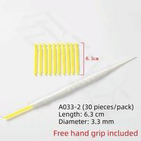 20/30Pcs 2.3/3.3/4/5mm Diameter Hair Root Perm Rods With Clips Hair Rollers Set  Salon 3.3mm 30Pcs