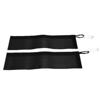 2pcs 19.69in Rock Climbing Arborist Rope Protector Secure Closure Rope Protector for Climbing Black black