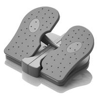 Foot Stepper Machine Reinforced Nylon Mini Stepper Trainer Quiet Folding Under Desk Leg Workout Trainer Grey Free Size gray
