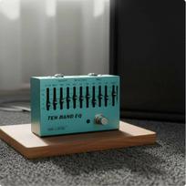 10 Band Equalizer Effect Pedal +/-12 dB Tone Shaper Compact Size for Performance blue