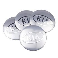 4 vnt. 56/60 mm automobilio ratlankio centrinis dangtelis, ratlankio apdaila, emblemos lipdukai Kia Sportage 3 Rio K2 Ceed Carnival Picanto Soul Niro Forte tkjzm00 white