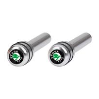 Alloy automobile safety door lock pin safety accessories For skoda OCTAVIA RS FABIA KAMIQ KAROQ KODIAQ RAPID SCALA SUPERB Scale fscx84 gray