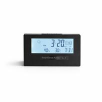 BCL Smart Clock Plus Black Digital Clock Table Clock with Temperature and Humidity Control white