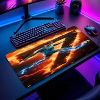 Cristiano Ronaldo Print Mouse Pad Non?Slip Rubber Desk Mat Waterproof Gaming Mousepad For Laptop Office Desktop 30cmx60cm（11.8x23.6inch）