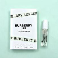 Burberry Her Women Eau De Toilette 1.5ml Mini Perfume Spray Sample Fresh Floral Fruity Fragrance Travel‑size Ladies Scent Vial 1pc