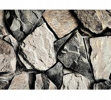 3D Stone-Look Vinyl Wallpaper on Non-Woven Backing, 10m ruda