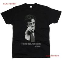 Kurt Vonnegut Unisex T Shirt Vintage Breathable Fashion Slightly Soft Stretched Top For Everyday Wear Comfortable Homme S gray