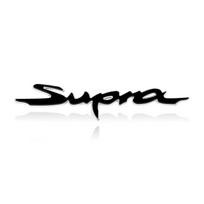 Car Styling ABS Plastic Supra Letter Logo Sticker Rear Bumper Tail Trunk Rear Emblem Badge Decal Auto Accessories black