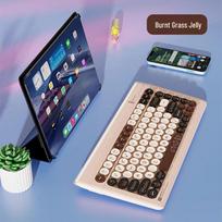 Fude K8880T Wireless Bluetooth 5.0 Triple-Mode Mini Keyboard Triple-mode