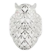 Women Fashion Owl Pretty Ring Hollow Finger Fashion Accessories Cute Gift white
