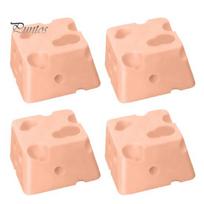Cute Mechanical Keyboard Keycap 4PCS Cheese Keycaps, 3D Printed Macaron Color Key Caps, Creative Desktop Decoration for Gamers Cross Axis Switches A beige