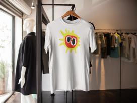 PRIMAL SCREAM T-shirt SCREAMADELICA INSPIRED LOGO  MADCHESTER RAVE L black