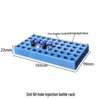 50 skyrelių plastikinis stovas 1,5 ml-15 ml mėgintuvėliams, suderinamas su Agilent ir Shimadzu Model 1
