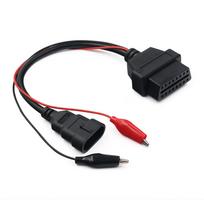 OBD2 Cable 3Pin to 16Pin For Fiat For Lancia For Alfa Remeo OBDII Plug 3 Pin Connector Adapter Car Extension Diagnostic Cables raudona