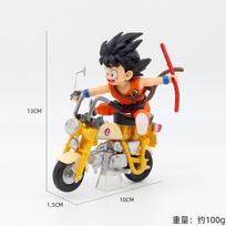 13cm Dragon Ball Z Anime Figūrėlės Figūrėlė Lokomotyvų Serija Pvc Statulėlė Kolekcionuojamas Motociklas Roshi Goku Modelis Dekoro Žaislai black