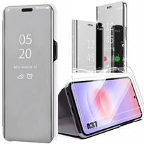 Coque pour Samsung Galaxy A37 5G, Protection Intégrale Antichoc - Argenté - 2 Verres Trempés