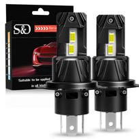 2 vnt. Canbus H4 LED priekinių žibintų lemputės Aukštos/žemos šviesos 30000LM Automobilio/motociklo žibintai 24SMD CSP lustukai Turbo LED diodas Lempa Auto Moto priekinis žibintas 12V 6500K Balta H4/9003/HB2 Hi/Lo gray