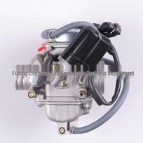 150cc/125cc Motorolerio Karbiuratorius, 24mm KETURRATIS GY6 PD24J 32/43 front/rear (mm) black