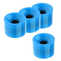 Pro Skateboard Wheels PU Material Longboard Cruiser Wheels 70mm Durable Skateboard Accessories for Outdoor Use mėlyna